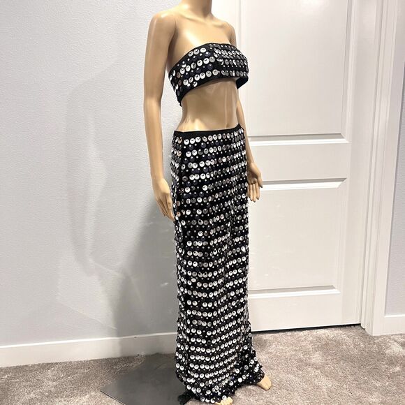 Lovers + Friends Black Sequin Maxi Dress - Picture 5 of 16